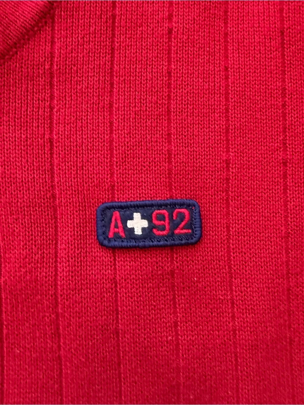 Vintage Y2K Abercrombie & Fitch Red V-Neck‎ Muscle Sweater